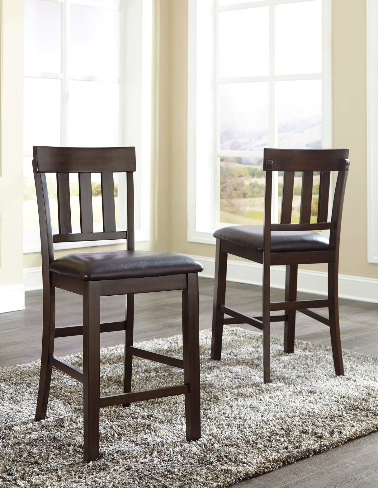 Haddigan Dark Brown Counter Height Dining Room Sets - Ornate Home