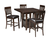 Haddigan Dark Brown Counter Height Dining Room Sets - Ornate Home