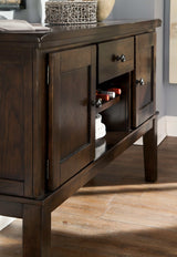 Haddigan Dark Brown Dining Server/Sideboard - Ornate Home