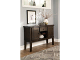 Haddigan Dark Brown Dining Server/Sideboard - Ornate Home