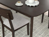 Dantenton Merlot Dining Table and 4 Chairs (Set of 5)