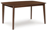 Lyncott Brown Dining Table and 4 Chairs (Set of 5)