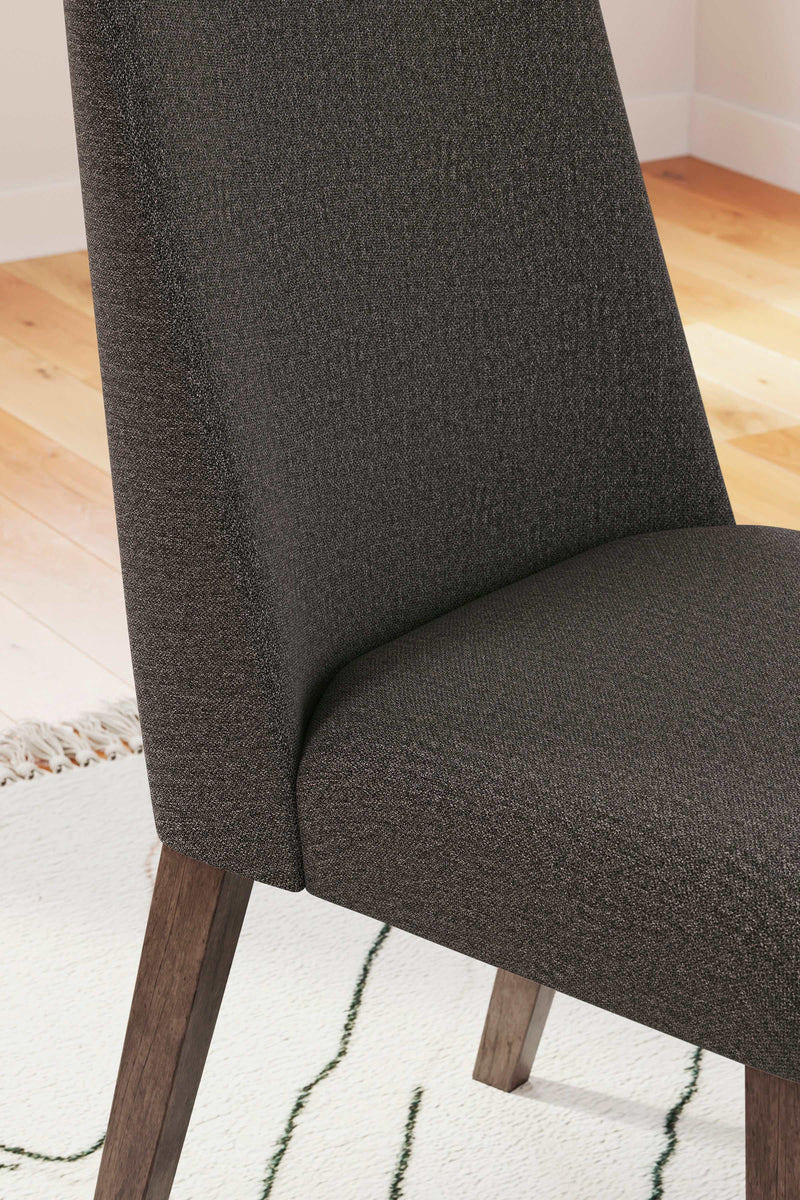 Lyncott Charcoal & Brown Dining Chair (Set of 2) - Ornate Home