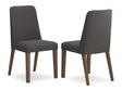 Lyncott Charcoal & Brown Dining Chair (Set of 2) - Ornate Home