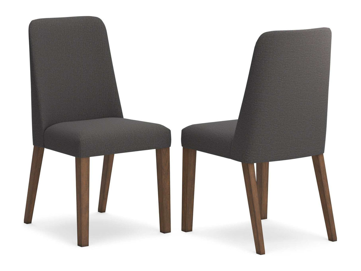 Lyncott Charcoal & Brown Dining Chair (Set of 2) - Ornate Home