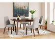 Lyncott Gray & Brown Dining Room Set / 5pc - Ornate Home