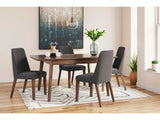 Lyncott Charcoal & Brown Dining Room Set / 5pc - Ornate Home