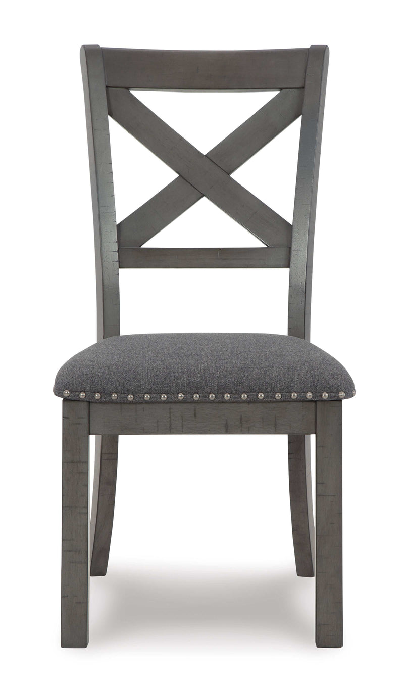 Myshanna Gray Dining Room Chair (Set of 2)