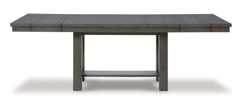 Myshanna Gray Dining Table w/ Extension - Ornate Home