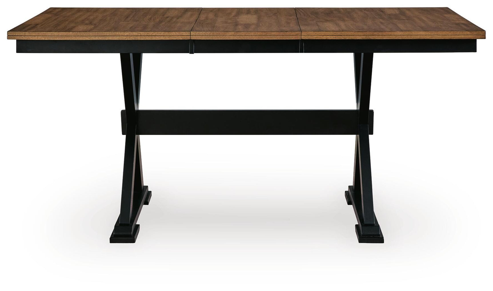 Wildenauer Brown/Black Counter Height Extension Dining Table and 4 Barstools (Online Special Price)