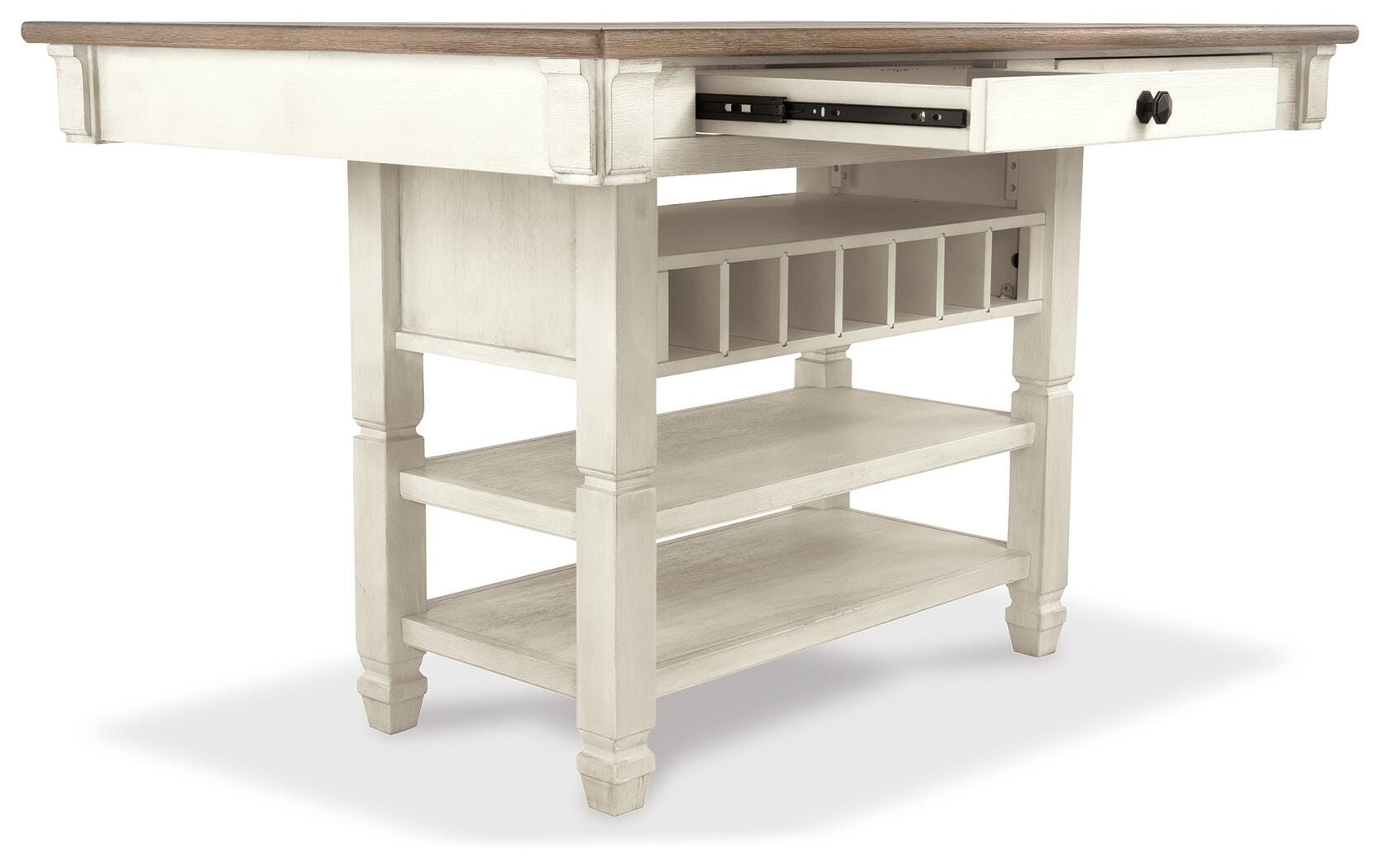 Bolanburg Antique White Counter Height Dining Table and 4 Barstools (Online Special Price)