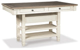 Bolanburg Antique White Counter Height Dining Table and 4 Barstools (Online Special Price)