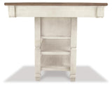 Bolanburg Antique White Counter Height Dining Table and 4 Barstools (Online Special Price)