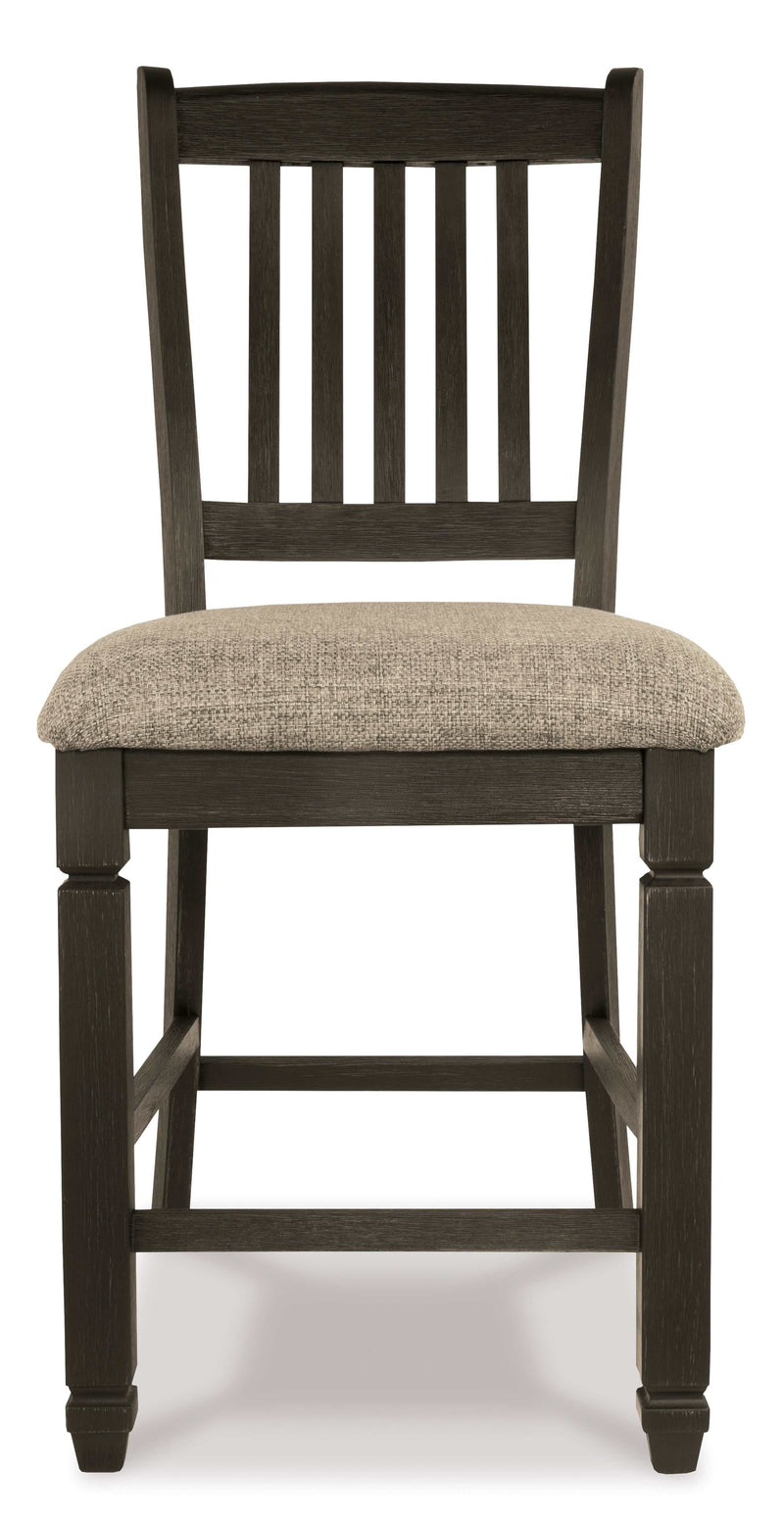 Tyler Creek Black/Grayish Brown Counter Height Bar Chair (Set of 2) - Ornate Home