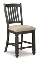 Tyler Creek Black/Grayish Brown Counter Height Bar Chair (Set of 2) - Ornate Home