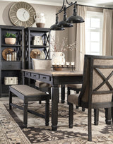 Tyler Creek Black/Grayish Brown Dining Chair (Set of 2) - Ornate Home