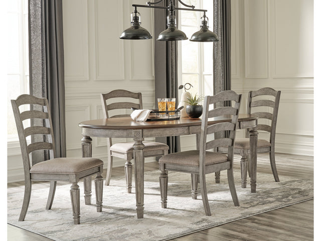 Lodenbay Gray Dining Table and 4 Chairs - Ornate Home