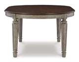 Lodenbay Two-tone Dining Table w/ Leaf - Ornate Home