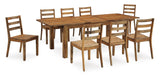 Dressonni Brown Dining Room Set / 9pc - Ornate Home