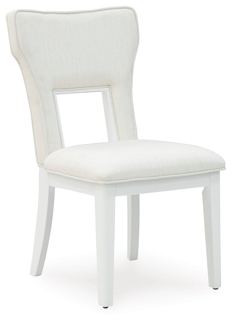 Chalanna White Dining Chair ( Set of 2) - Ornate Home