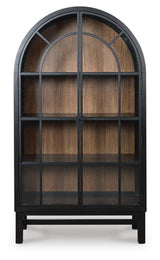 Chadworth Black/Brown Display Cabinet
