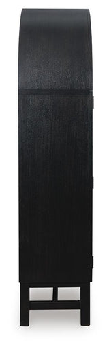 Chadworth Black/Brown Display Cabinet (Online Special Price)