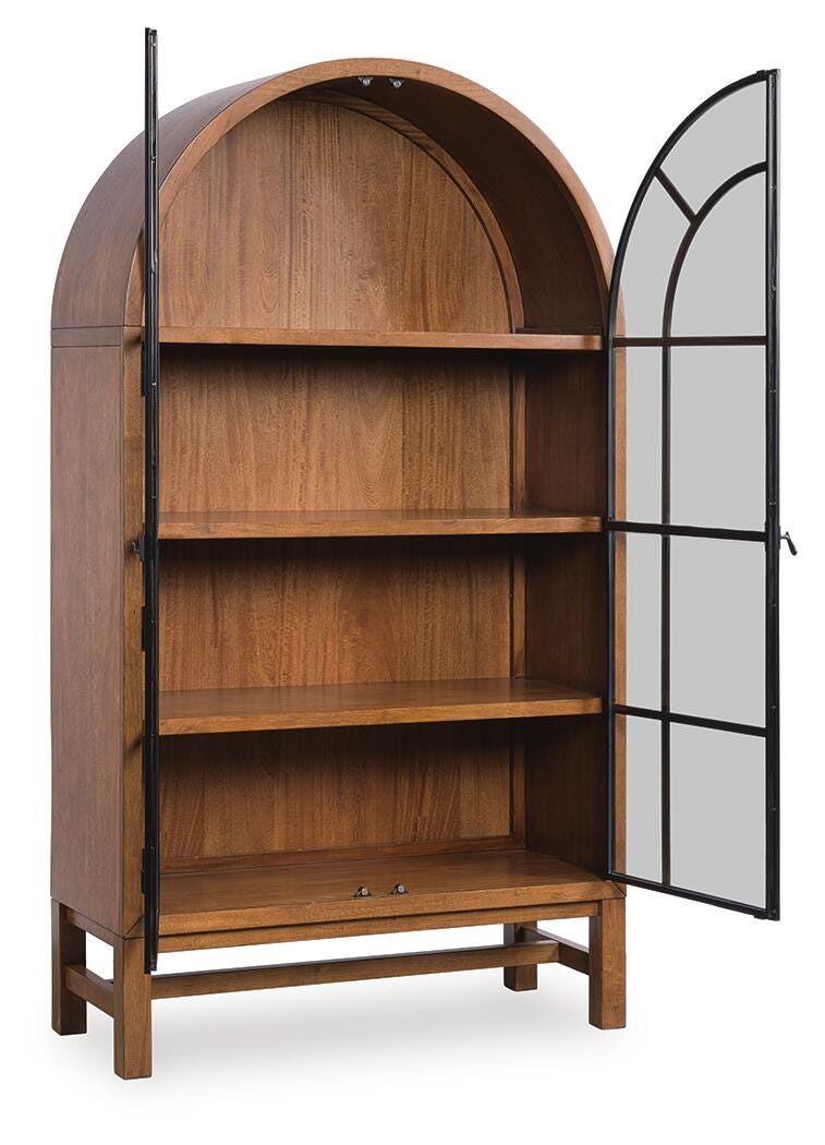 Chadworth Brown/Black Display Cabinet
