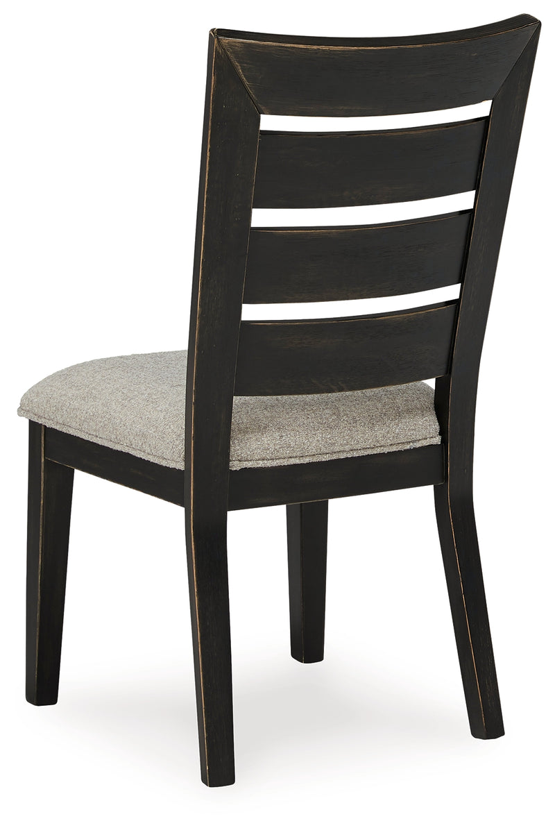 Galliden Black Dining Chair (Set of 2) - Ornate Home
