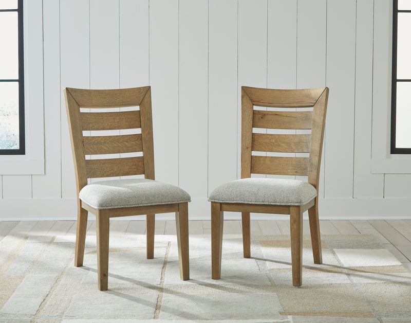 Galliden Light Brown Dining Chair (Set of 2) - Ornate Home
