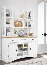 Ashbryn White/Natural Dining Hutch - Ornate Home