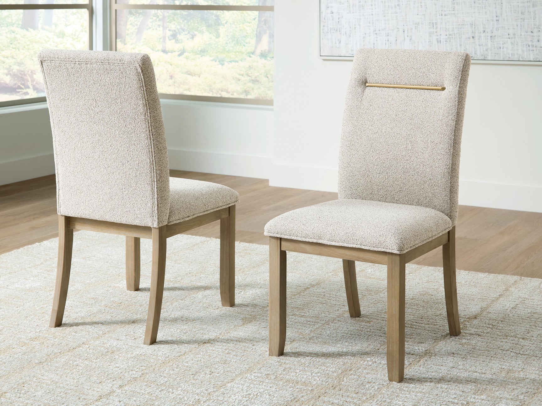Lasinger Light Brown Dining UPH Side Chair (Set of 2) (Online Special Price)
