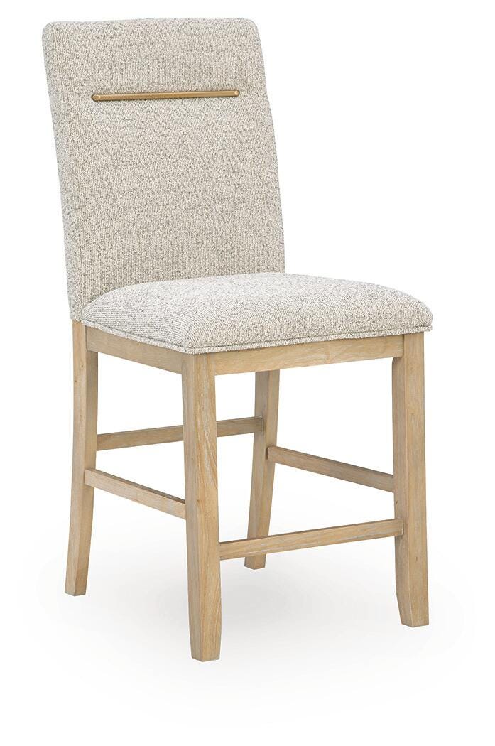 Lasinger Light Brown Counter Height Dining Table and 4 Barstools