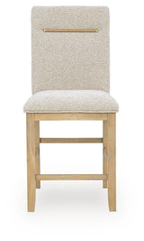 Lasinger Light Brown Counter Height Dining Table and 4 Barstools