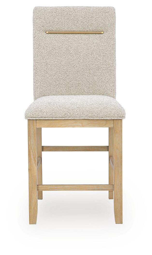 Lasinger Light Brown Counter Height Dining Table and 4 Barstools