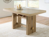 Lasinger Light Brown RECT Dining Room Counter Table