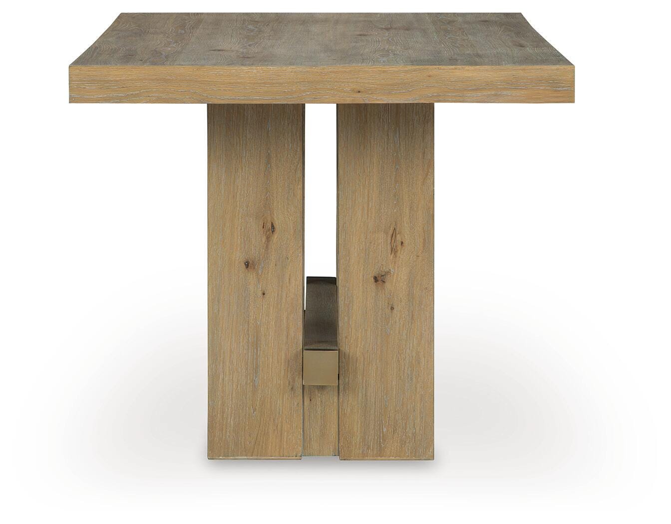 Lasinger Light Brown Counter Height Dining Table and 4 Barstools