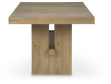 Lasinger Light Brown Dining Table and 4 Side Chair