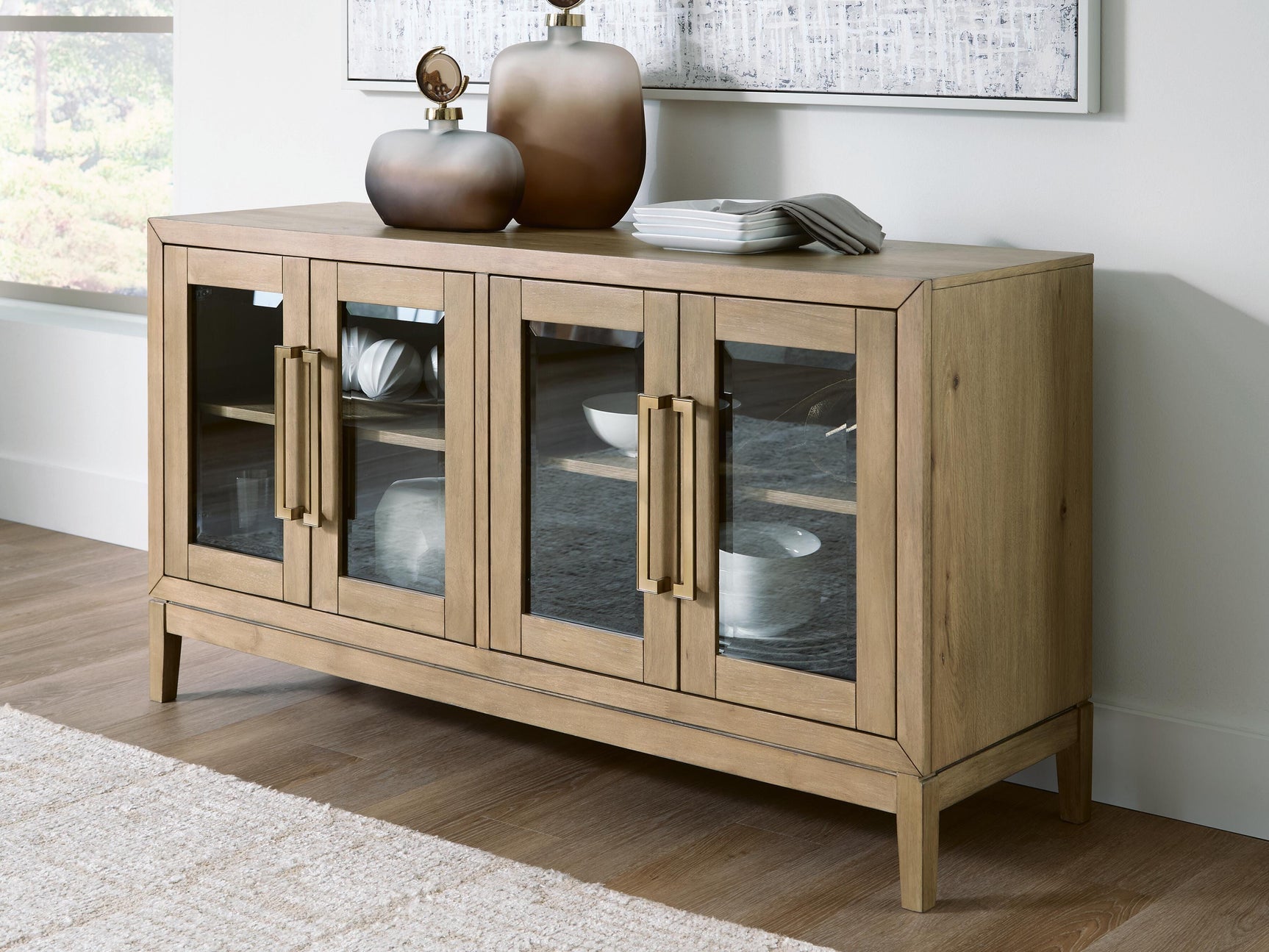 Lasinger Light Brown Dining Room Server