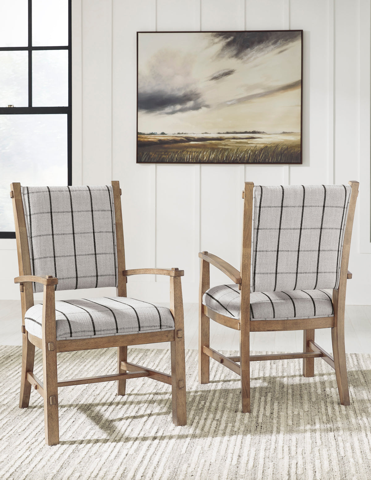 Ridgester Light Brown Extension Dining Table, 2 Arm Chairs and 8 Side Chairs