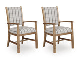 Ridgester Light Brown Extension Dining Table, 2 Arm Chairs and 8 Side Chairs