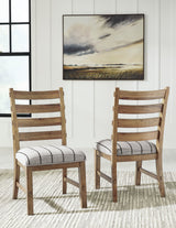 Ridgester Light Brown Extension Dining Table, 2 Arm Chairs and 8 Side Chairs
