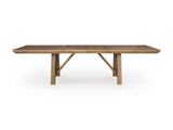 Ridgester Light Brown Extension Dining Table, 2 Arm Chairs and 8 Side Chairs