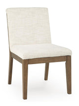 Marxmore Beige/Brown Dining UPH Side Chair (Set of 2)
