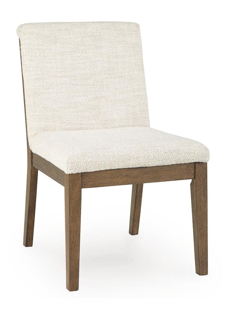 Marxmore Beige/Brown Dining UPH Side Chair (Set of 2)