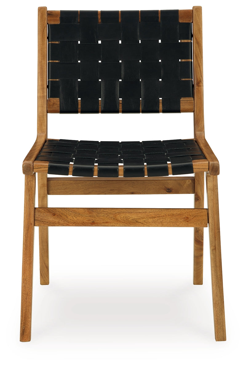 Fortmaine Brown/Black Dining Chair (Set of 2) - Ornate Home