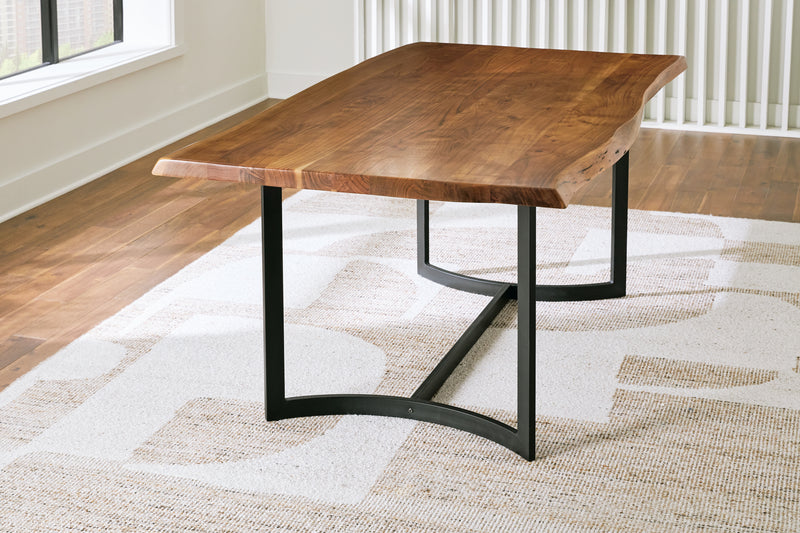 Fortmaine Brown/Black Dining Table - Ornate Home