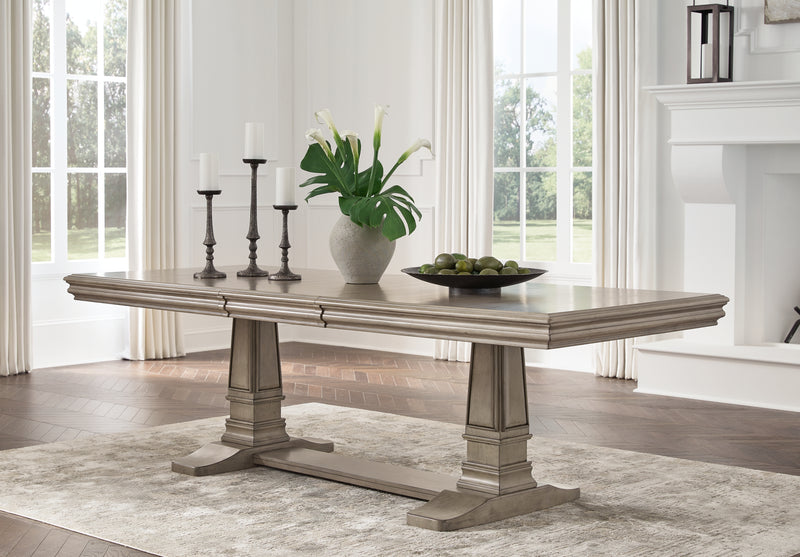 Lexorne Gray Dining Extension Table - Ornate Home