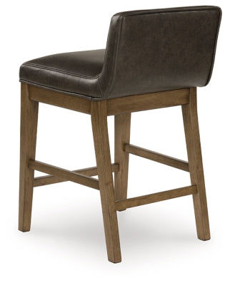 Cabalynn Two-tone Brown Upholstered Barstool (Set of 2) - Ornate Home