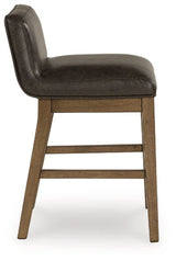 Cabalynn Two-tone Brown Upholstered Barstool (Set of 2) - Ornate Home