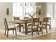 Cabalynn Light Brown Dining Room Set / 7pc - Ornate Home